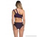 Becca by Rebecca Virtue Women's Reversible Split Straps Asymmetrical Bikini Top Plum B076HDLNX6